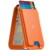 SHIELDON Portafoglio Magnetico in Vera Pelle per MagSafe, Arancio