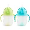 Munchkin 2 Pack Tazza Cannuccia Click Lock Bebè | 207ml | Blu/Verde