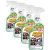 Ma-Fra MAFRA, Detergente Igienizzante Superfici Auto, Quick Detailer per interni Senza Alcool, Ideale per Igienizzare Tutte le Superfici Senza Risciacquo, Non lasca Aloni, Formato da 500ml (Confezione da 4)