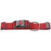 HUNTER collare per cane LONDON VARIO PLUS in nylon, regolabile, con scarico trazione, chiusura di sicurezza, resistente, leggero, asciugatura rapida, colore: rosso, taglia L-XL