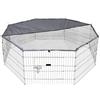 Kerbl Pet Recinto Esterno Milo, Recinto Esterno, Recinto, Box con Copertura, Metallo Verniciato a Polvere, Conigli, Lepri, Piccoli Animali