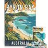JIANGENNF Puzzle per ragazzi da 1000 pezzi con Byron Bay in Australia, giocattolo fai-da-te, interazione genitore-figlio, compleanno e Natale 38x26cm
