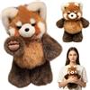 HBSFBH Peluche Panda Rosso, 55cm peluche che corre panda rosso, Procione di peluche, Running Pandas Peluches, Animali di Peluche Red Panda, Panda Peluche Che Corre, Regalo Per Ragazzi E Ragazze