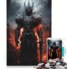 JIANGENNF Puzzle da 1000 pezzi per ragazzi: Il Cavaliere Nero dell'Inferno, Gioco Impossibile, Interazione genitore-figlio, Gioco stimolante, Regalo 38x26cm