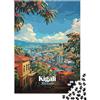 XyZpTqRwLmN Panorama Cittadino Puzzle 1000 Pezzi Carta per Adulti Paesaggio Gioco di Puzzle 1000 Pezzi Relax Casa Regalo 38x26cm/1000pcs
