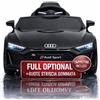 TOYSCAR Auto Macchina Elettrica 12V NEW Audi R8 Spyder per Bambini Led MP3 con Telecomando Sedile in pelle Nera