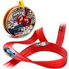 Balakaka Pista Macchine Flessibile 4m, Pista fai da te con 4 macchinine per salti e Rampe, Flexible Car Track con Ventose Regali per Bambini 3+