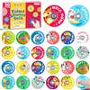 SCIONE 30 Pezzi Mini Fidget Spinner Regalini Fine Festa Compleanno, 15 Motivi Animali con Parole d'Incoraggiamento, Premi Classe, Gadget Compleanno, Giochi Sensoriali, 3.8 cm