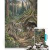 JIANGENNF Puzzle da 1000 pezzi per adulti Mamma Lupa gioco educativo difficile e stimolante gioco unico e avvincente 38x26cm
