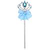Lovelyshop - Bacchetta da Principessa in Metallo con Fiocco, Colore: Blu