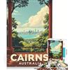 JIANGENNF Puzzle per ragazzi da 1000 pezzi con poster di Cairns, gioco educativo, decorazione da parete, compleanno e Natale 38x26cm