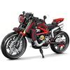 QuidToyzian Set Di Blocchi Da Costruzione Moto,Modelli Superbike e Supermoto Da Corsa | Regalo Tecnico Da Corsa Per Fan Di Supermoto, Regalo Decorativo Per Ufficio Red