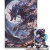 JIANGENNF Puzzle da 1000 pezzi per adulti con volpe Kitsune nera, gioco rompicapo, attività per famiglie, compleanno e Natale 38x26cm