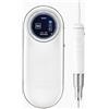 O NAIL Fresa per Unghie Professionale 50000 RPM - Lima Elettrica Ricaricabile, 2x più Veloce e Silenziosa con Smart Control, Set di Punte da 3 mm, Kit Manicure per Gel e Acrilico, Bianco