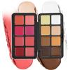 Generic Palette di ombretti - Palette di 16 colori per ombretti e blush, lunga tenuta resistente all'acqua, correttore illuminatore per donne trucco viso Natale, matrimonio, festa di viaggio