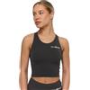 Top sportivo donna BEAT cropped slim con scollo rotondo Charcoal 1 St