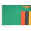 AZ FLAG Bandiera Zambia 45x30 cm Zambiana Poliestere 100D Cordini