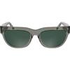 CALVIN KLEIN Jeans Women's Sunglasses CKJ25600S - Grey To Dark Grey with Solid Green Lens