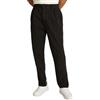 Tommy Jeans Pantaloni casual a gamba larga in twill Isaac da uomo, Nero (Nero), XS