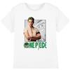 Netflix mandarin creative ltd One Piece Zoro Kids T Shirt, Bianco, 5-6 Anni, Bianco, 5-6 Anni