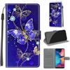 KENHONER Custodia per Samsung Galaxy A20e, Farfalla | Portafoglio Pelle PU, Magnetica, Resistente Agli Urti, Scomparto Carte Credito, Pieghevole, Flip Libro, Motivo
