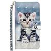 BLOTECH Glitter Cover per Motorola MOTO G87 Custodie Guscio Adorabile Gattino TPU + PU Pelle Slot Case per portafoglio Fessura per carta di credito Cover Book Flip Stile Classico Vintage Style Caso