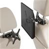 YiDianBuLiu Supporto da poggiatesta per auto per monitor portatili e televisori | Per schermi da 19 a 24, VESA 75x75 e 100x100 mm, interamente in lega di alluminio, nero