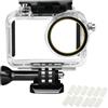HoneTeek Custodia impermeabile per DJI OSMO Action 3/4/5, guscio protettivo per immersioni subacquee con staffa e inserti anti appannamento riciclaggio asciugatura per ACTION3 Action 4 5, 45M