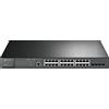 TP-Link TL-SG3428MP, Interruttore PoE gestito Gigabit L2+ a 24 porte, 24 porte PoE+ @384W, 4 slot SFP, PoE Auto Recovery, Omada SDN integrato, IPv6, routing statico, vita limitata