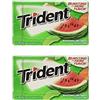 Trident Gomma senza zucchero con torsione all'anguria, 2 x 60 g