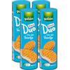 Generico 4X Gullon Mega Duo Vanilla Biscotti Ripieni di Crema alla Vaniglia - Biscotti Sandwich Formato Grande con Crema Gusto Vaniglia, Snack Dolce per Colazione, Merenda e Pausa Caffè 500g