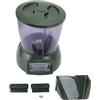 Zerodis Mangiatoia Automatica per Pesci, 3,8L, Display LCD, 1-4 Pasti al Giorno, per Laghetti e Acquari