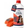 PEARSON Olio di Salmone per Cani e Gatti 1000ML, 100% Puro Naturale, Olio di Pesce Ricco di Omega 3 6 9 con EPA e DHA, Fonte Naturale di Vitamine per Cani, per Pelo, Pelle e Sistema Immunitario