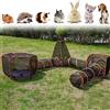 Generic Recinzione per gatti da esterno, tenda portatile 6 in 1 per gatti e box a tunnel per interni ed esterni, ideale per gatti, conigli, furetti e piccoli animali, facile da installare, design espandibile