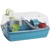 Pet's Market - Gabbia Box Bernie Prestige per Criceto Cavia e piccoli roditori accessoriata con tunnel beverino ciotola casetta scale 53X38X25,5 cm