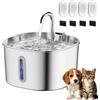Generic Fontana d'acqua per cani Selene, fontana per animali domestici con livello | Selene - Filtri per l'acqua con triplo sistema di filtraggio, pompa sommergibile ultra silenziosa, con kit di filtri di