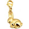 SJR Charm a forma di coniglio in oro 333 con ciondolo a forma di coniglio, 8 carati, oro