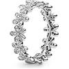 PANDORA Garden Anello in argento con margherita con zirconia cubica, 52