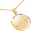 LillyMarie Collana Leone In Argento 925 Placcato Con Pendente Di Zirconi