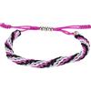QUARKZMAN Braccialetti Intrecciati In Corda Bianco+Grigio+Nero+Viola