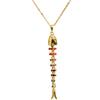 Generico Collana con ciondolo a forma pesce in rame Catena leggera regolabile Eleganti gioielli da indossare tutti i giorni per compleanni Anniversari Gioielli con ciondolo a forma pesce in rame
