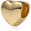 CHAWIN Ciondolo a forma di cuore, in argento Sterling 925 con ciondolo a forma di stella, adatto per braccialetti in stile Pandora, ciondolo a forma di stella, regalo di compleanno, Metallo