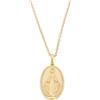 Amen Gioielli, Collana con Medaglia Miracolosa, Collana Donna Argento 925 Dorata, Regalo Donna