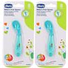 Chicco Cucchiaio Angolato Azzurro 2x1 St