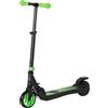 Monopattino Elettrico Pieghevole per Bambini Altezza Regolabile 75-80 cm Nero e Verde