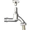 Cornat, TEC300701, Valvola di scarico TEC300701 con chiave valvola e collegamento del tubo, 1/2 pollice, cromo opaco