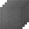 VEVOR Quadrotte in Moquette Riutilizzabili, 500 x 500 mm Quadrati in Moquette con Imbottitura Attaccata, Quadrotte in Moquette Morbida Imbottita, per Camera Interni esterni 20 Quadrotti, Grigio scuro