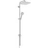 Ideal Standard Ceratwist T25 Colonna doccia, Soffione doccia a risparmio idrico da abbinare a rubinetteria da superficie o gomito di collegamento a parete - Cromo (260x501x1119 mm)