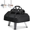 Rilime Copertura per barbecue, copertura per forno a pizza, per Ooni karu 12/karu 2, con borsa per camino rimovibile, portatile, in tessuto Oxford 500D, copertura per forno a legna da esterni (500D