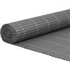 vidaXL Recinzione da Giardino Bifacciale Grigia 1,8x5 m in PVC, Pannello della Recinzione del Giardino, Recinzione in Giardino, Pannello del Giardino